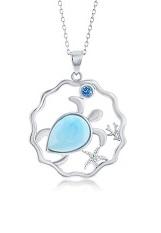 charming turtle silver baby necklace